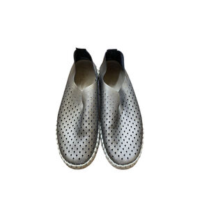 Women's Ilse Jacobsen Gray Perforated Flats & Loafers Size 7.5 or 38